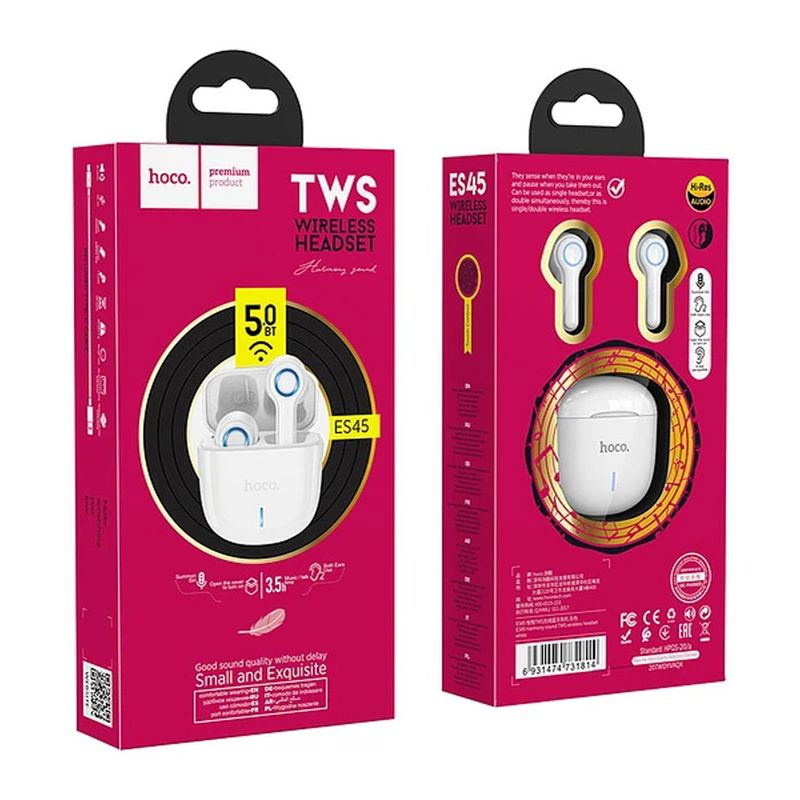 HOCO - Audifono Bluetooth TWS Hoco ES45 Blanco