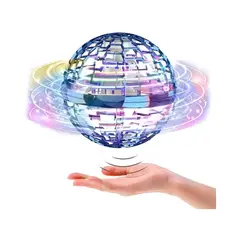 ANGELES DEL HOGAR - Juguete de bola voladora giratorio de 360° controlado a mano
