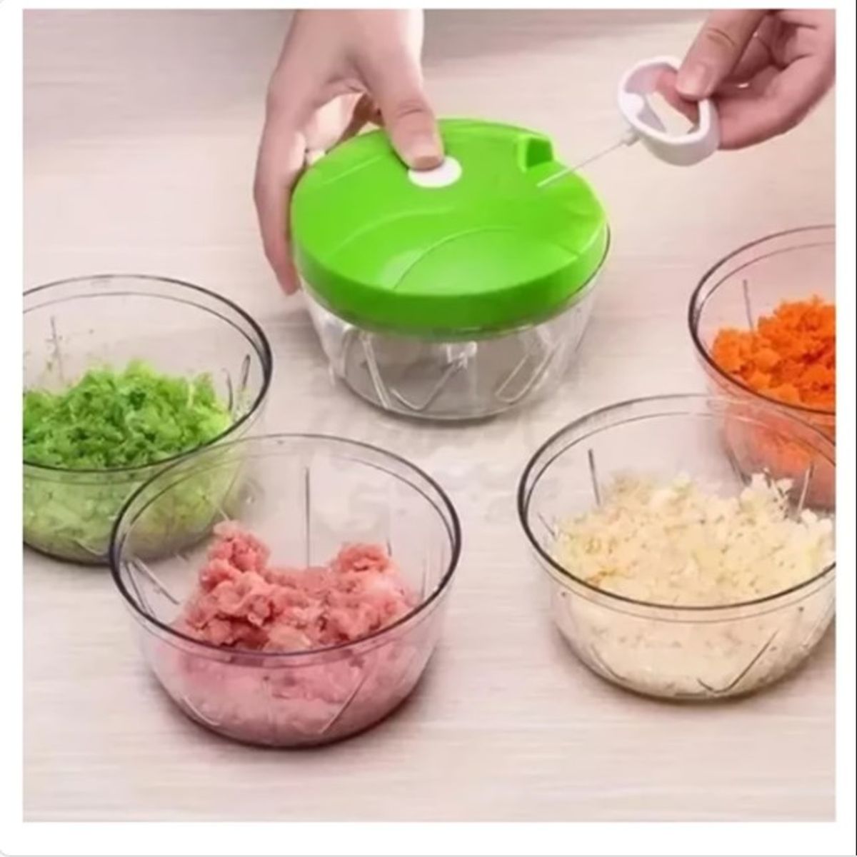 GENERICO - Picador De Cebolla Cortador Manual De Verduras Ajo Vegetales