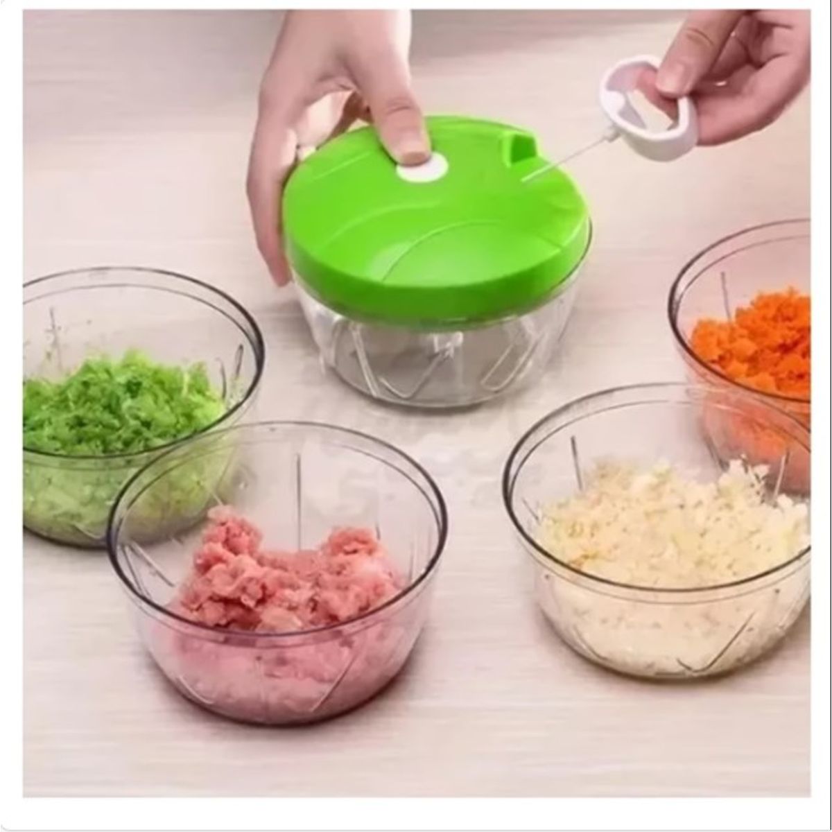 GENERICO - Picador De Cebolla Cortador Manual De Verduras Ajo Vegetales