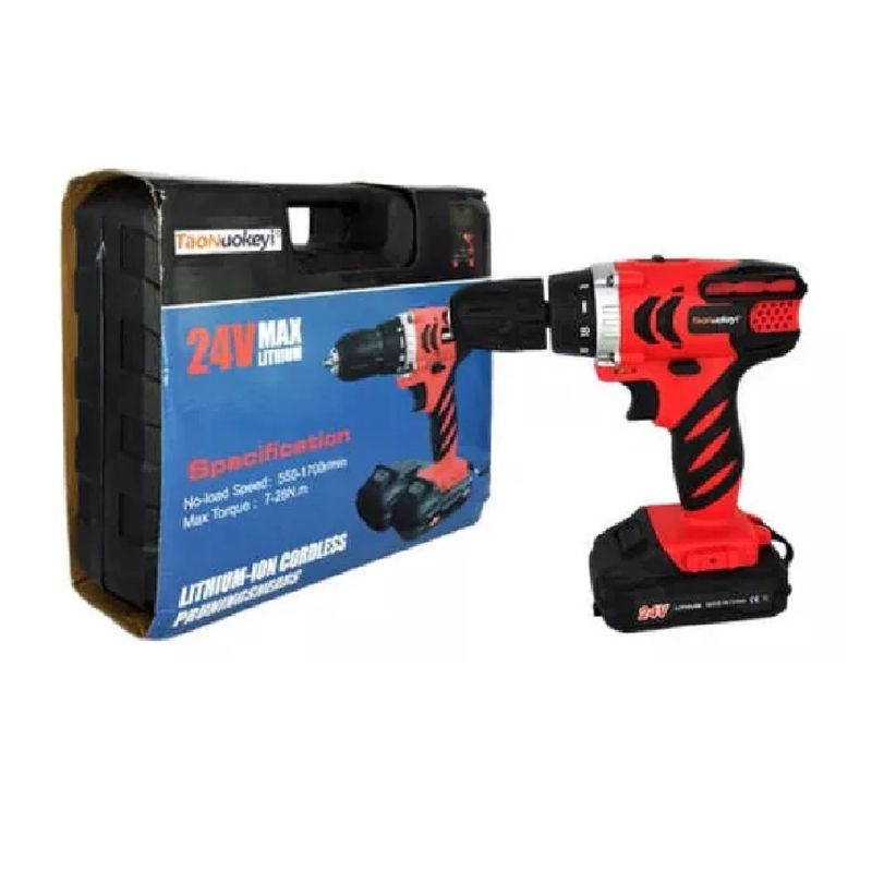 GENERICO - Taladro Atornillador Inalámbrico 10 Mm 24v