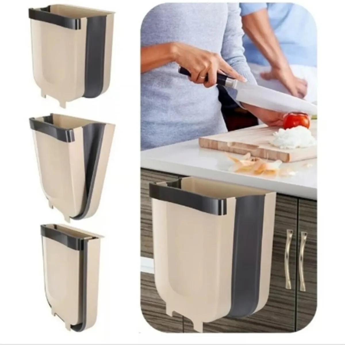 GENERICO - Basurero Plegable Basureros Plasticos De Cocina Papelero