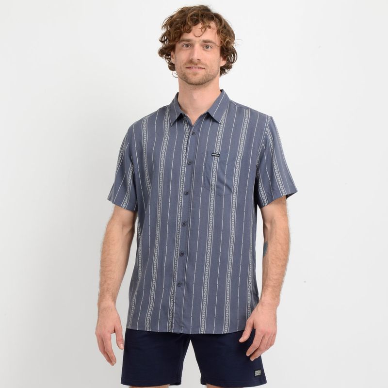 O'NEILL - CAMISA MANGA CORTA OASIS  AZUL_.