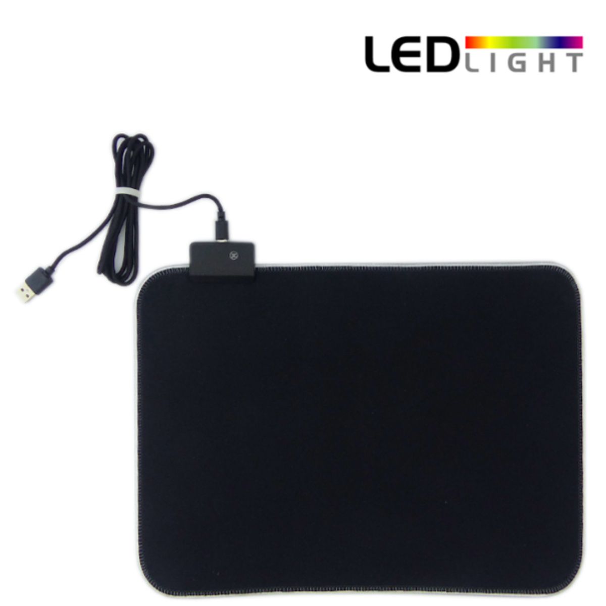 GENERICO - Mousepad Con luz RGB  y selección de colores