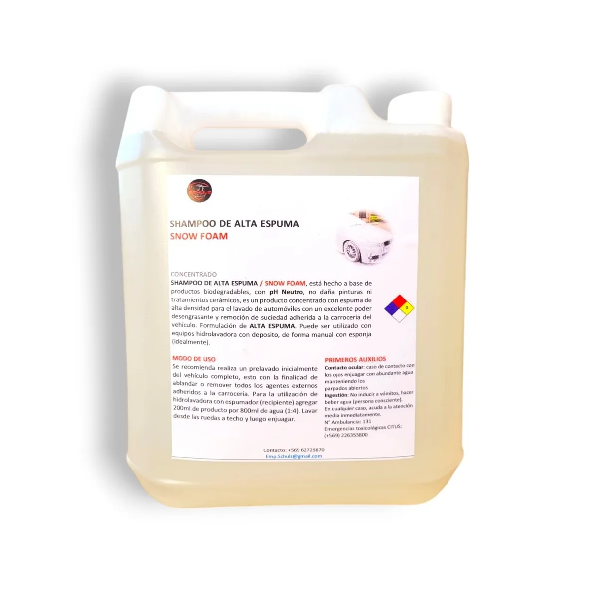 GENERICO - SHAMPOOO CARROCERIA AUTOMOTRIZ PH NEUTRO ALTA ESPUMA