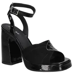 MINGO - Sandalia Casual Mujer Negro