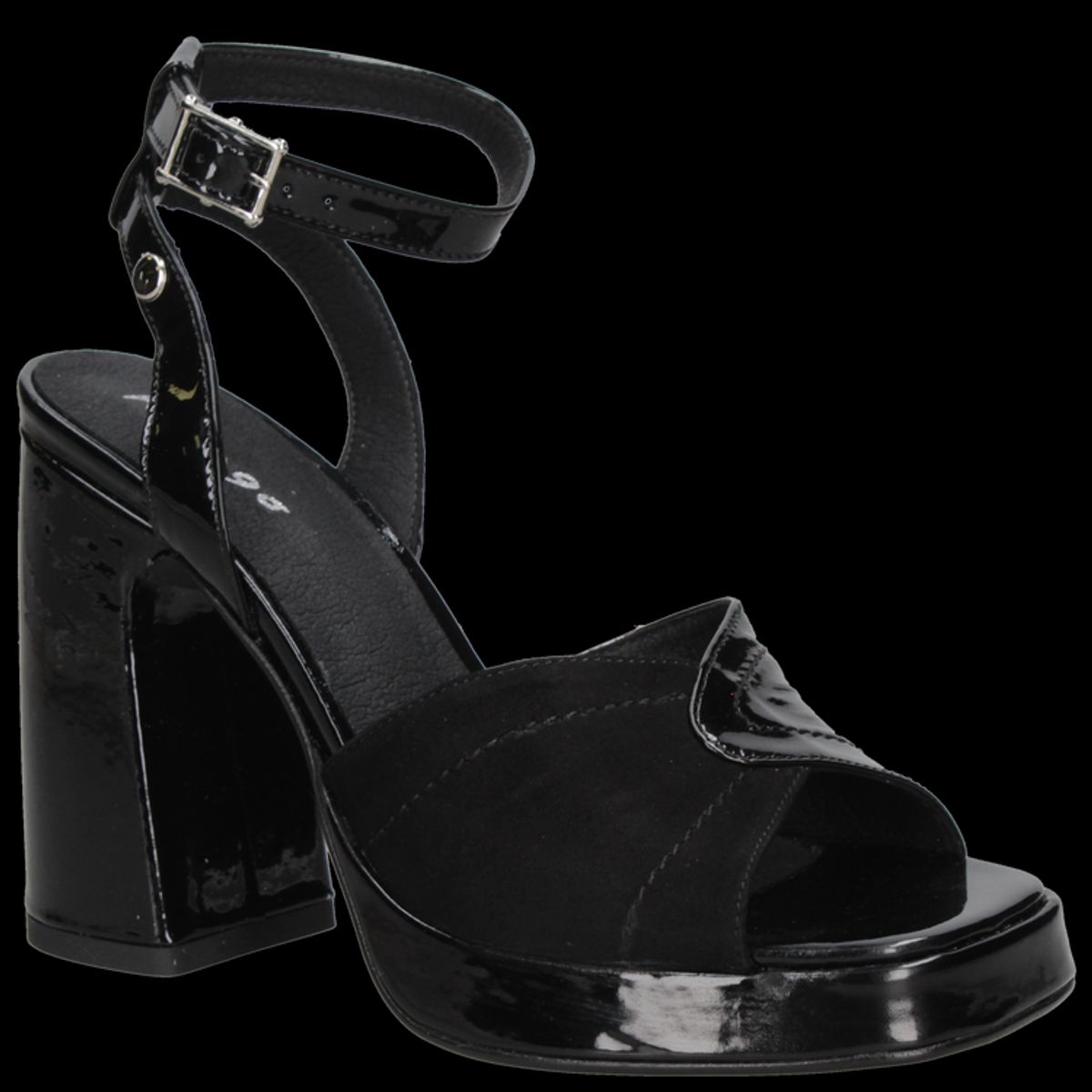 MINGO - Sandalia Casual Mujer Negro Mingo