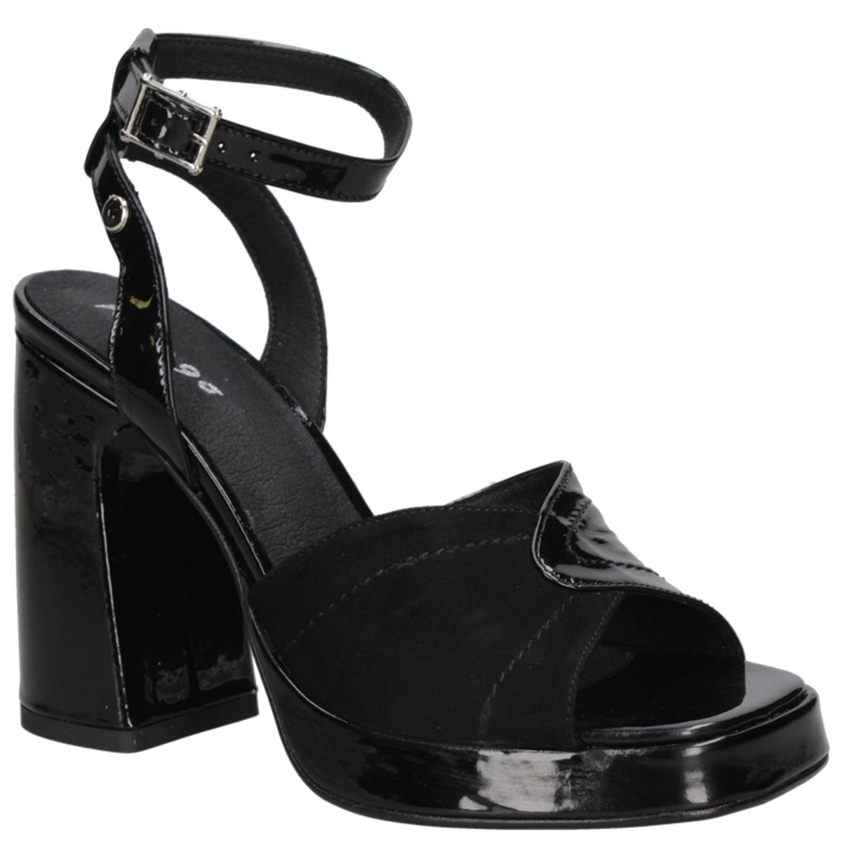 MINGO - Sandalia Casual Mujer Negro Mingo