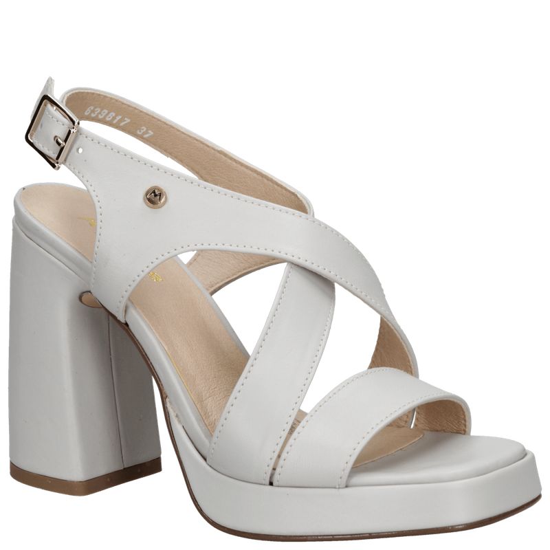 MINGO - Sandalia Casual Mujer Beige Mingo