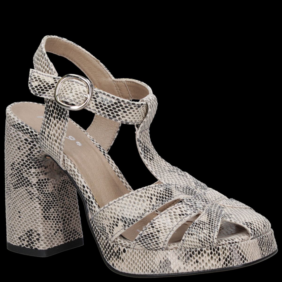 MINGO - Sandalia Casual Mujer Gris Mingo