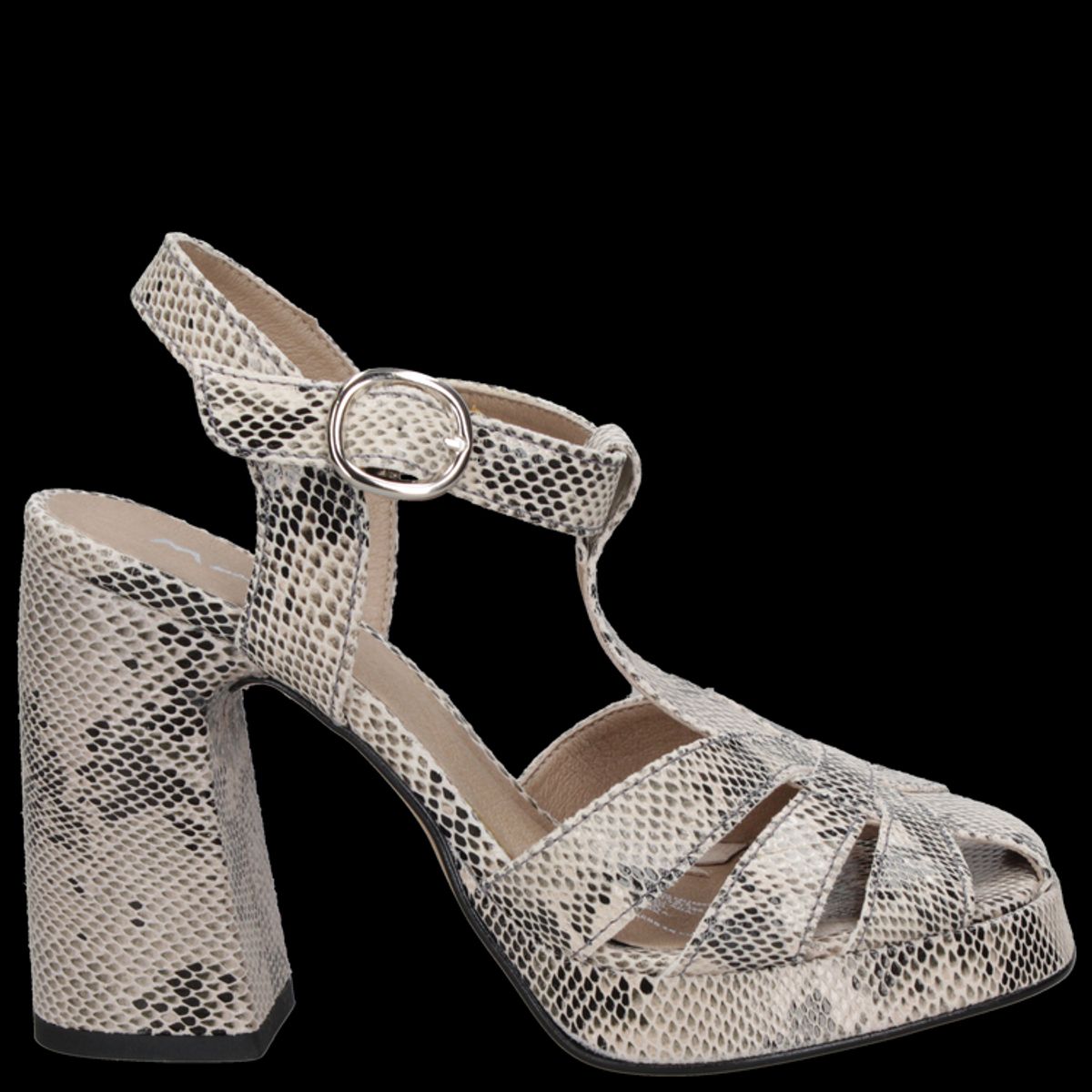 MINGO - Sandalia Casual Mujer Gris Mingo