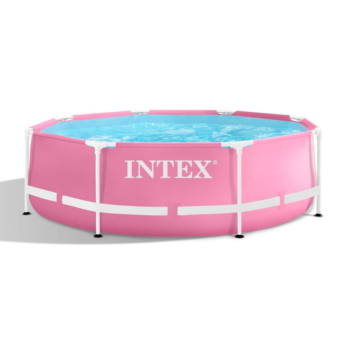 INTEX - Piscina Estructural Redonda INTEX Metal Frame 244x76 cm 2843 L Rosada