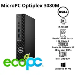 DELL - MicroPC Optiplex 3080M i5- 10500T 8GB 256GB HDD