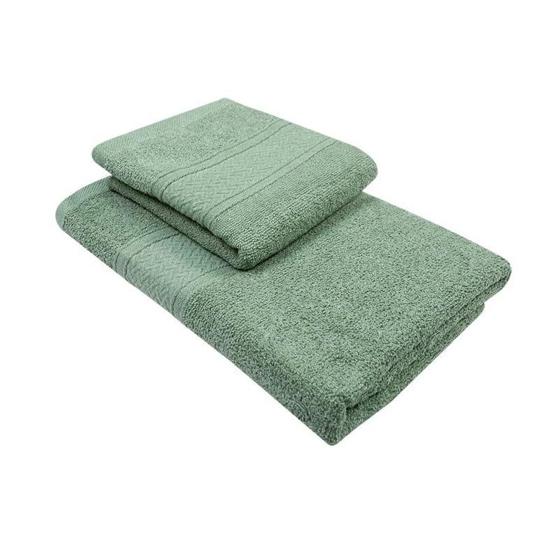 PALERMO - Set 2 Toallas Color Olivo - S0744O