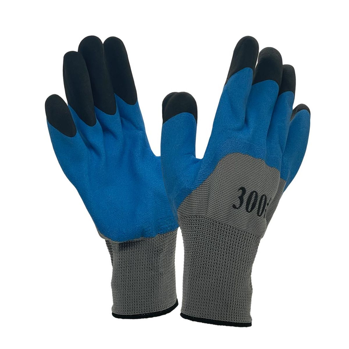 DALI - Guantes de trabajo texturizado azul-gris 12 pares