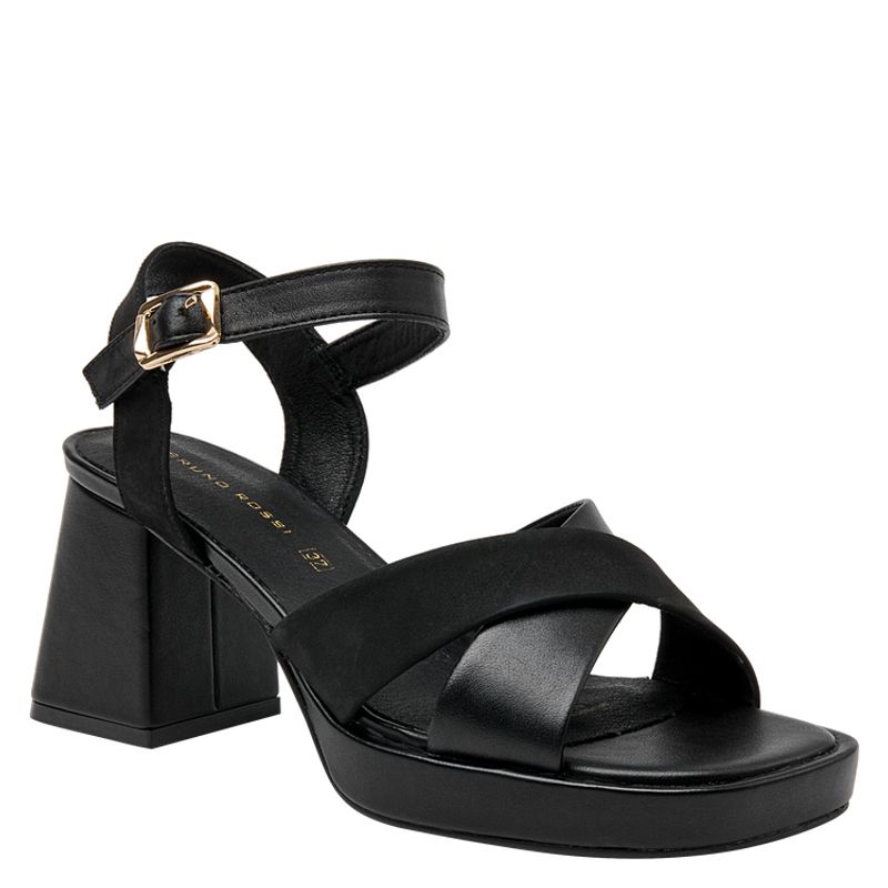 BRUNO ROSSI - Sandalia Vestir Mujer Negro Bruno Rossi