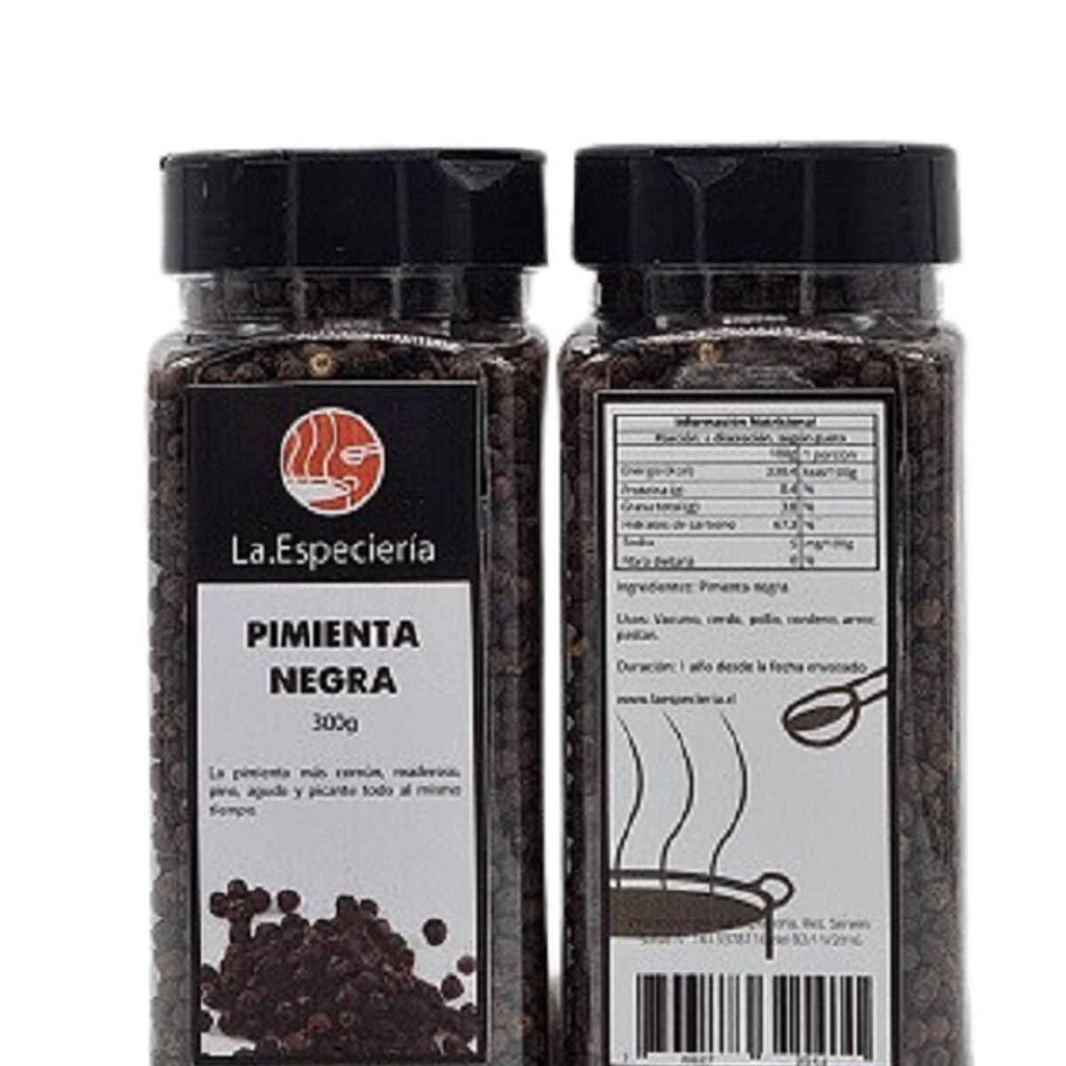 GENERICO - Pimienta Negra Entera 300g La Especieria