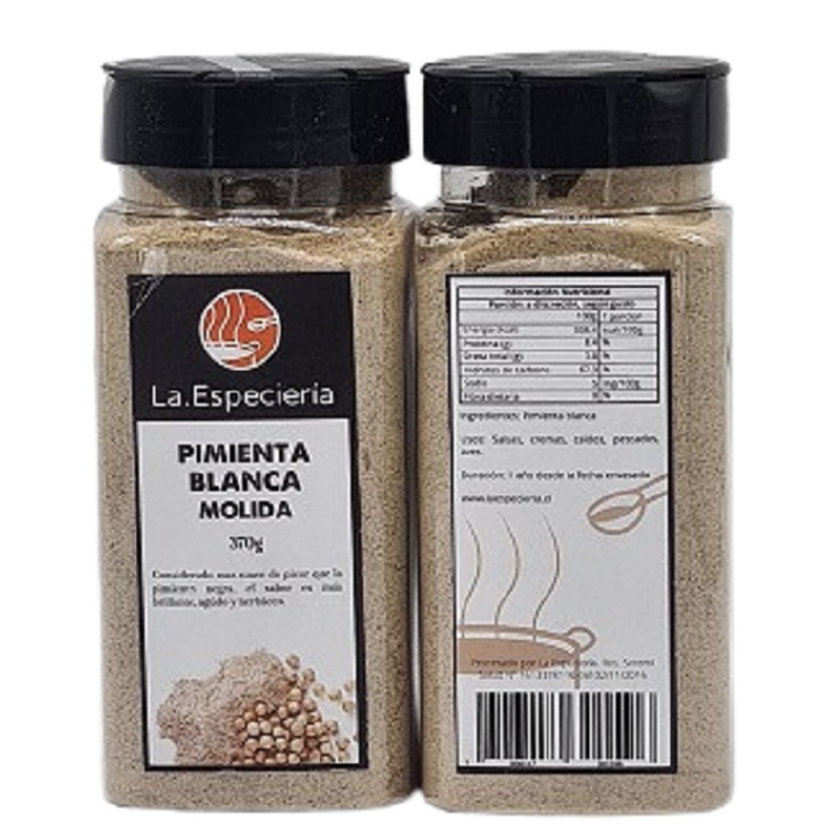 GENERICO - Pimienta Blanca Molida 370g La Especieria