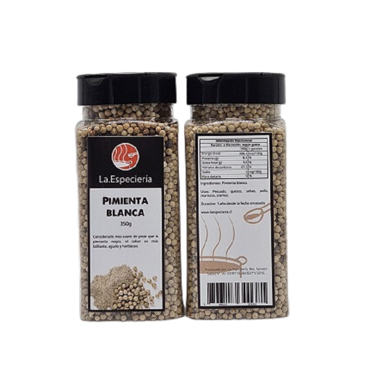 GENERICO - Pimienta Blanca Entera 350g La Especieria