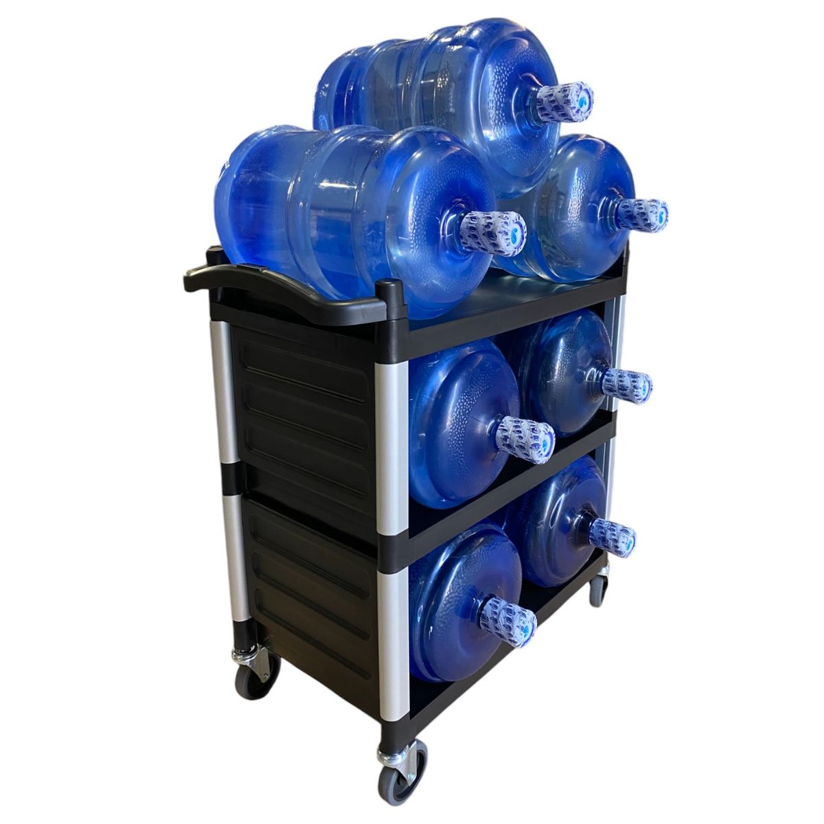 PROCHEF - Carro Multiuso Plástico Cerrado 83 x41x85 Negro