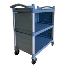 PROCHEF - Carro Multiuso Plástico Cerrado 83 x41x85 Gris