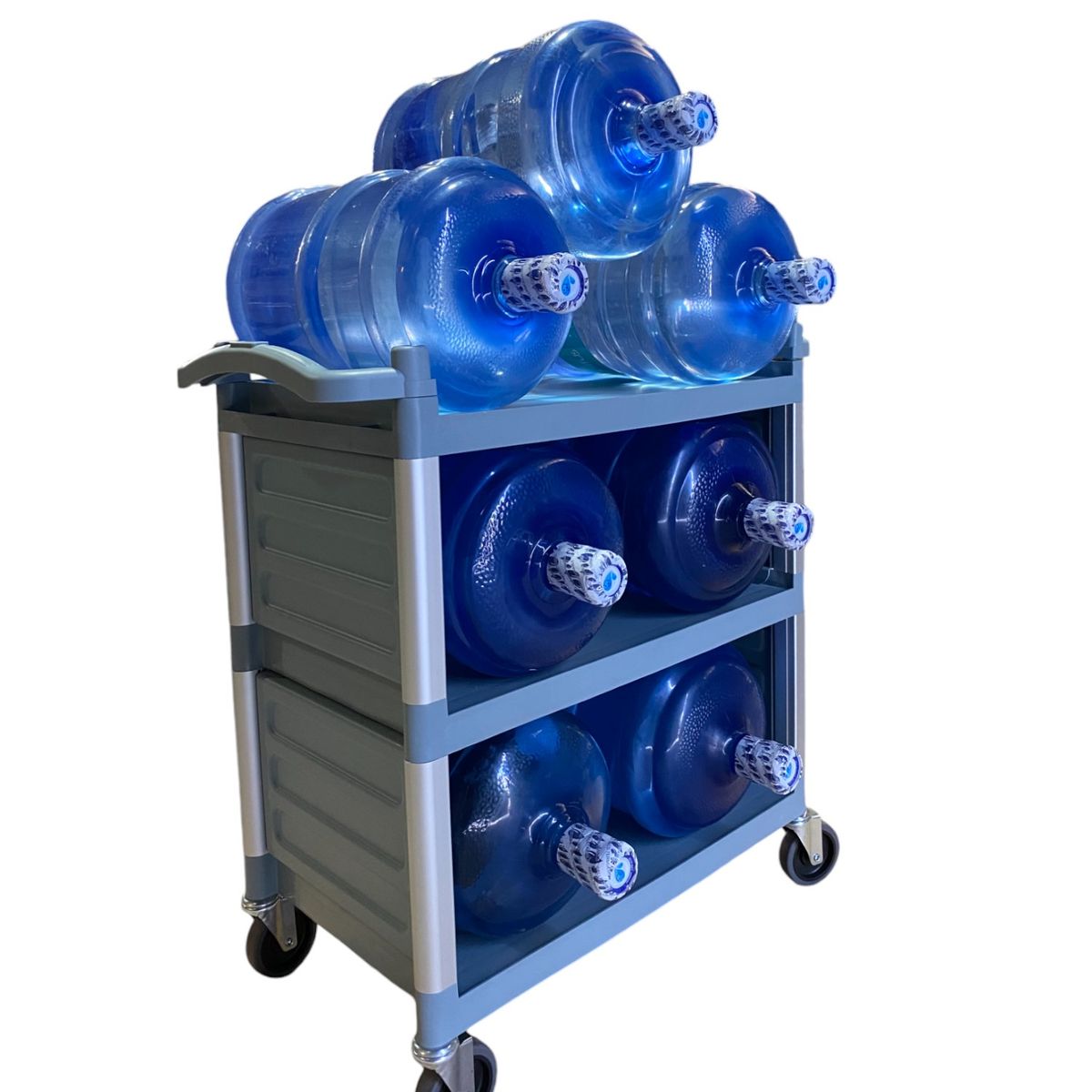 PROCHEF - Carro Multiuso Plástico Cerrado 83 x41x85 Gris