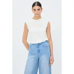 IO - Polera Sin Mangas Crudo Mujer