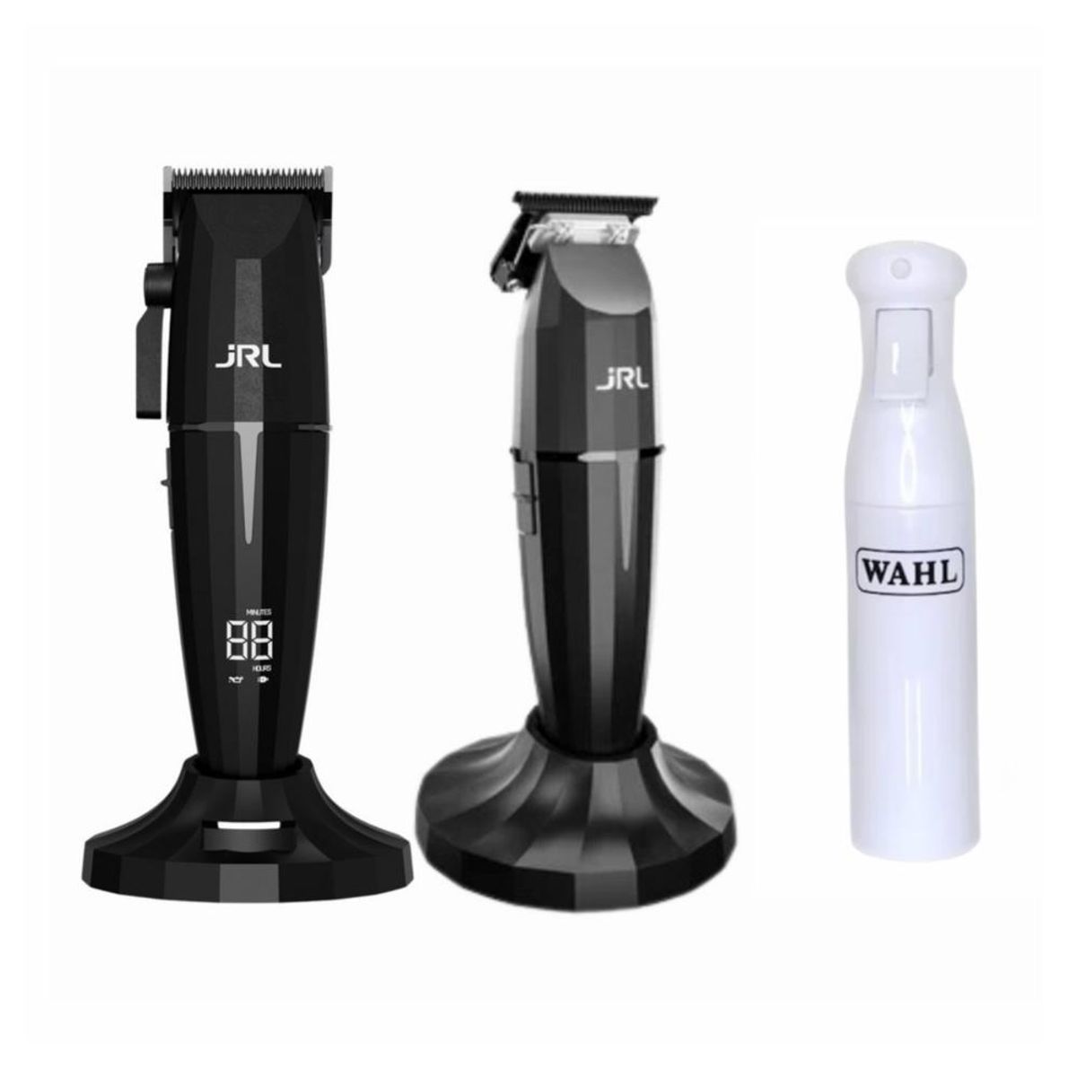 JRL PROFESSIONAL - Combo Maquina Jrl Onyx Clipper Trimmer Onyx y Pulverizador