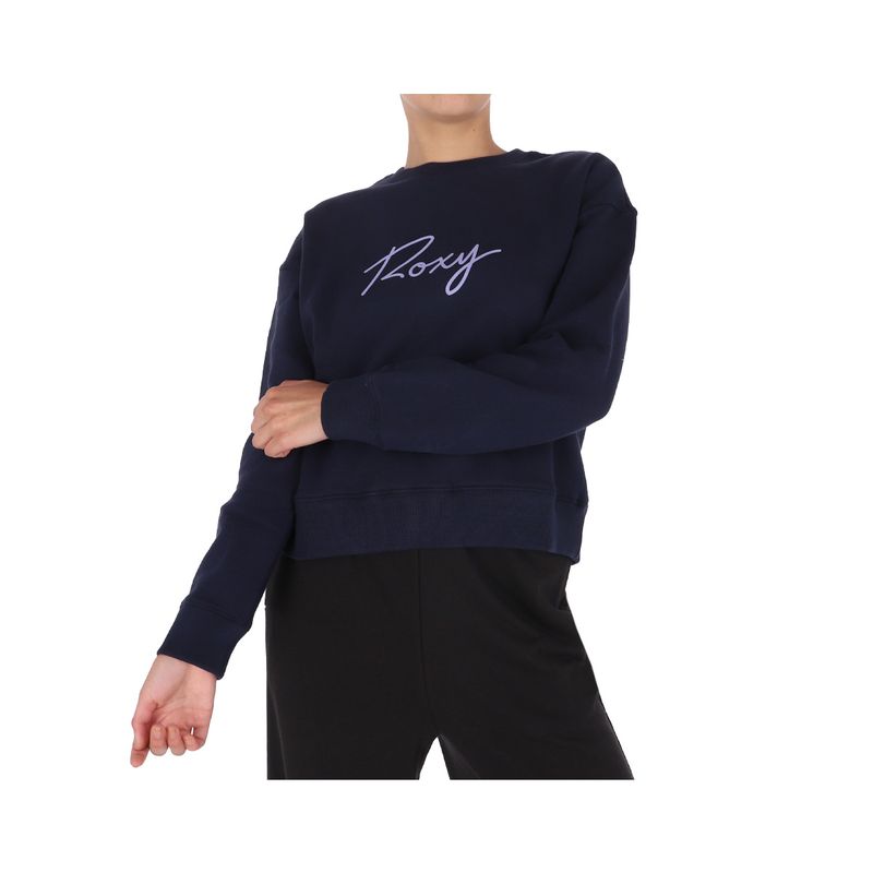 ROXY - Poleron Roxy Crewneck Mujer Azul
