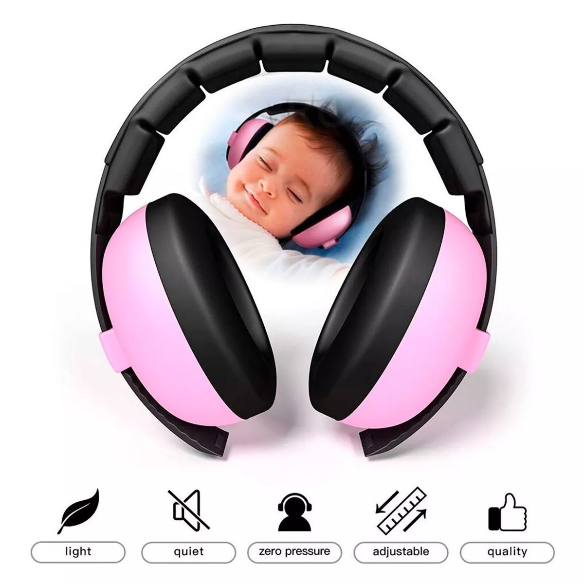 GENERICO - Orejeras Antiruidoauriculares Protectores Bebes Y Niños