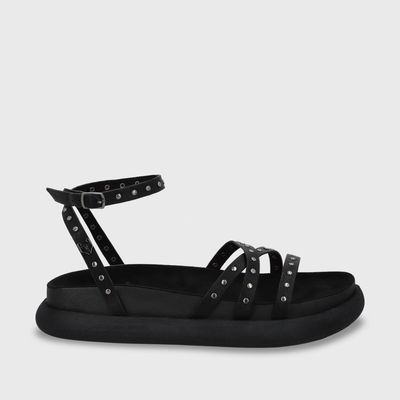 Imagen 2 del producto Sandalia Mujer Negra Plana 53703