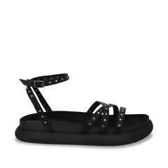 GOTTA - Sandalia Mujer Negra Plana 53703