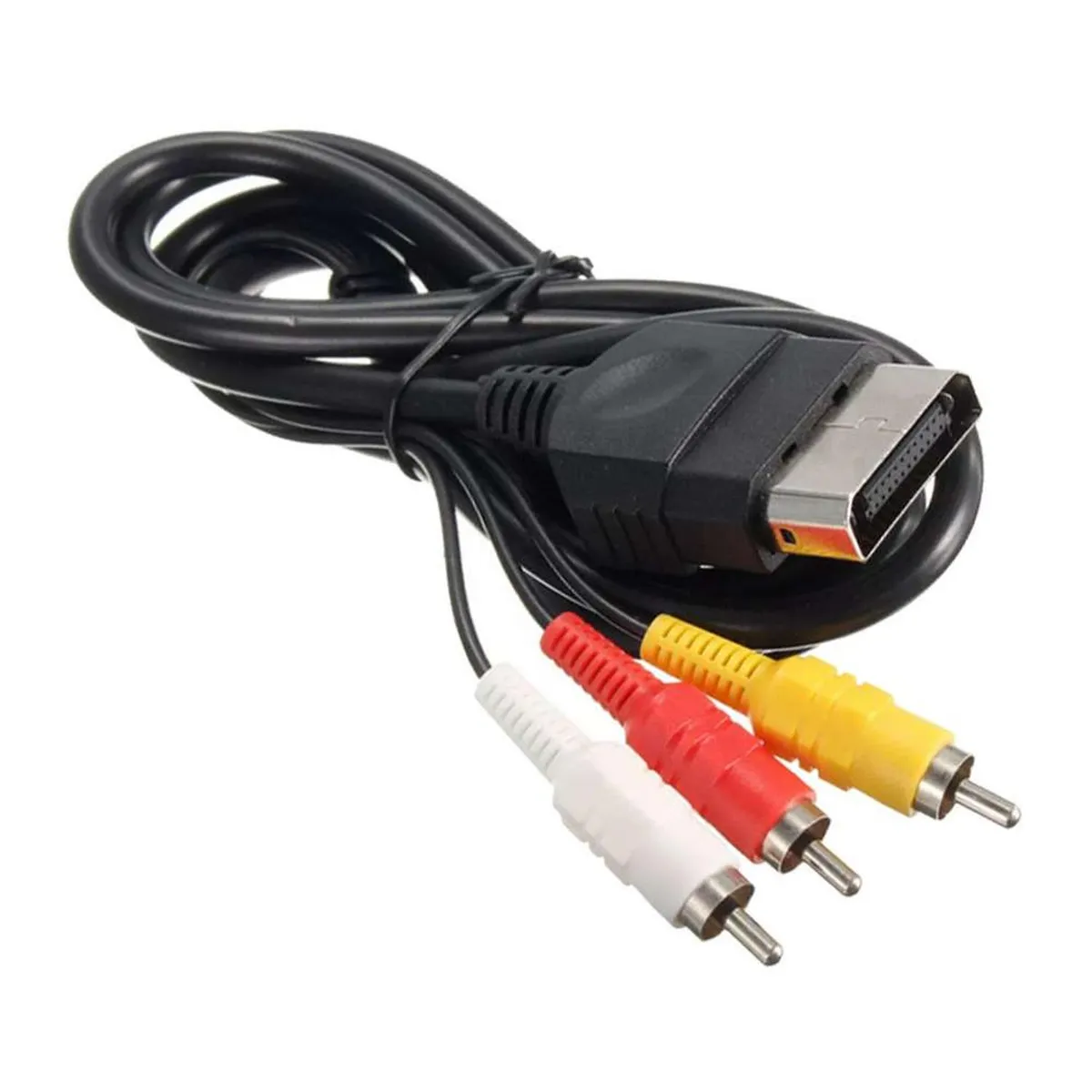 GEN - Cable Audio Video Av Rca Para Consola Juego Xbox Retro - Negro