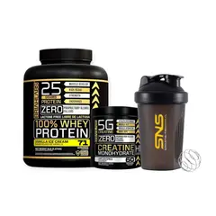 BRIAHLABS - PACK PROTEINA 100% 5LBS VAINILLA + CREATINA 300GR + SHAKER -