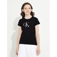 Polera Niña Iridescent Ck Slim Negro
