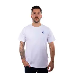 HANG LOOSE - Polera Manga Corta Hombre Minilogo Blanco