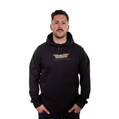 HANG LOOSE - Poleron Hombre Hoodie Echo Negro