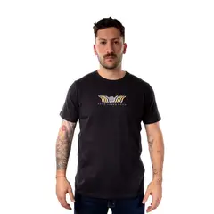 HANG LOOSE - Polera Manga Corta Hombre Echo Negro