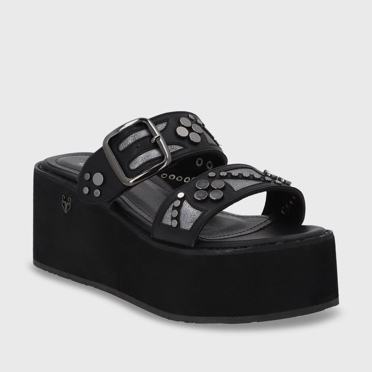 GOTTA - Sandalia Mujer Negra Plataforma 15620 Gotta