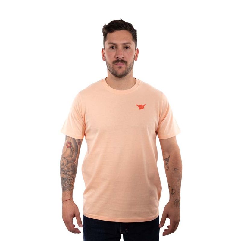 HANG LOOSE - Polera Manga Corta Hombre Sunnyhig Coral Hang Loose
