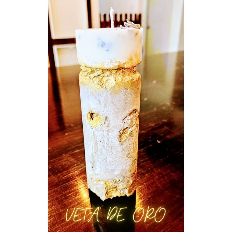 GENERICO - Velas Artesanales con Base de Cemento - Vela de Soja Natural