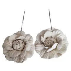 CATHALIFAUDJOYAS - Aros flor largos