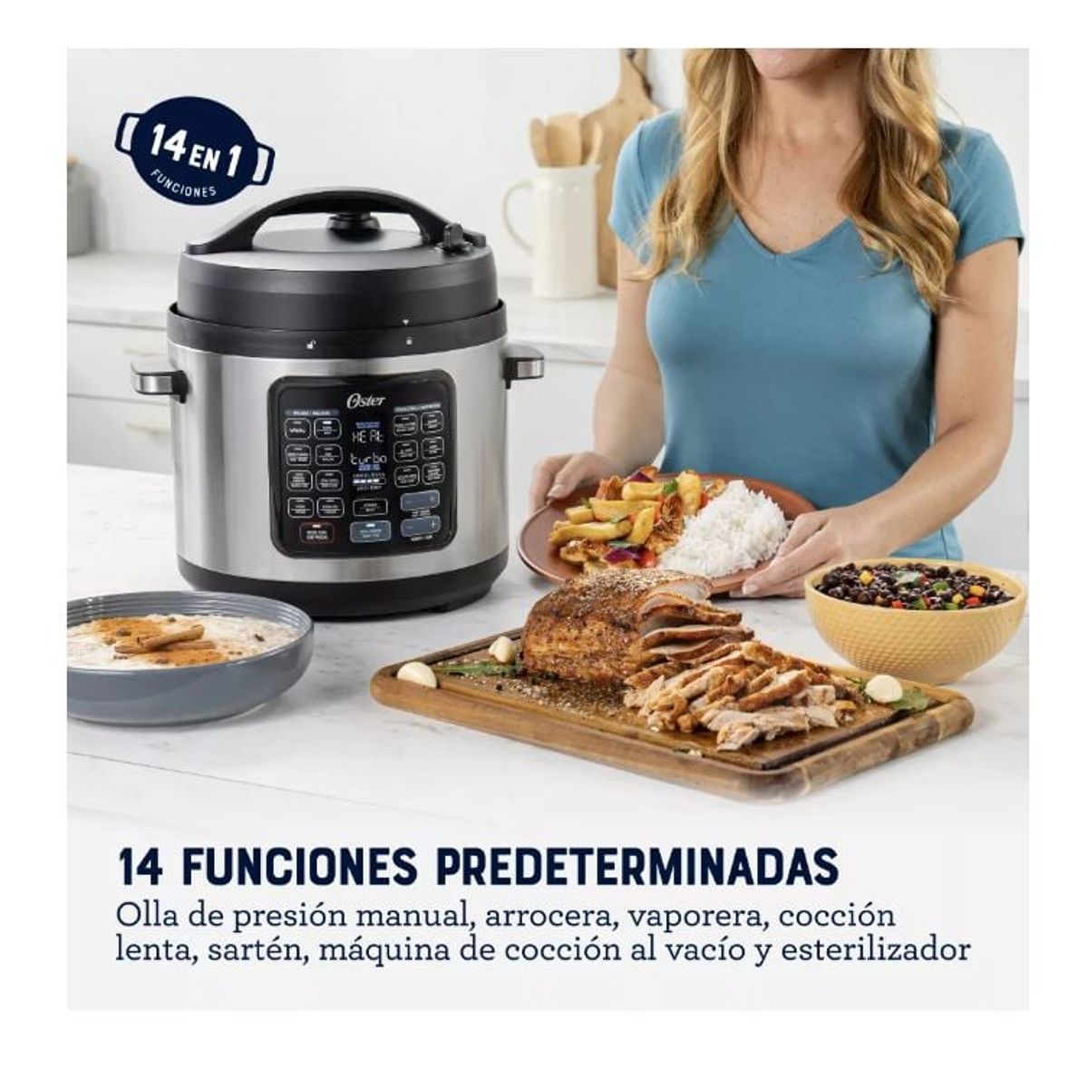 OSTER - Multiolla Turbo Oster 5.7 Lt 14 Funciones Ckstpcect57df