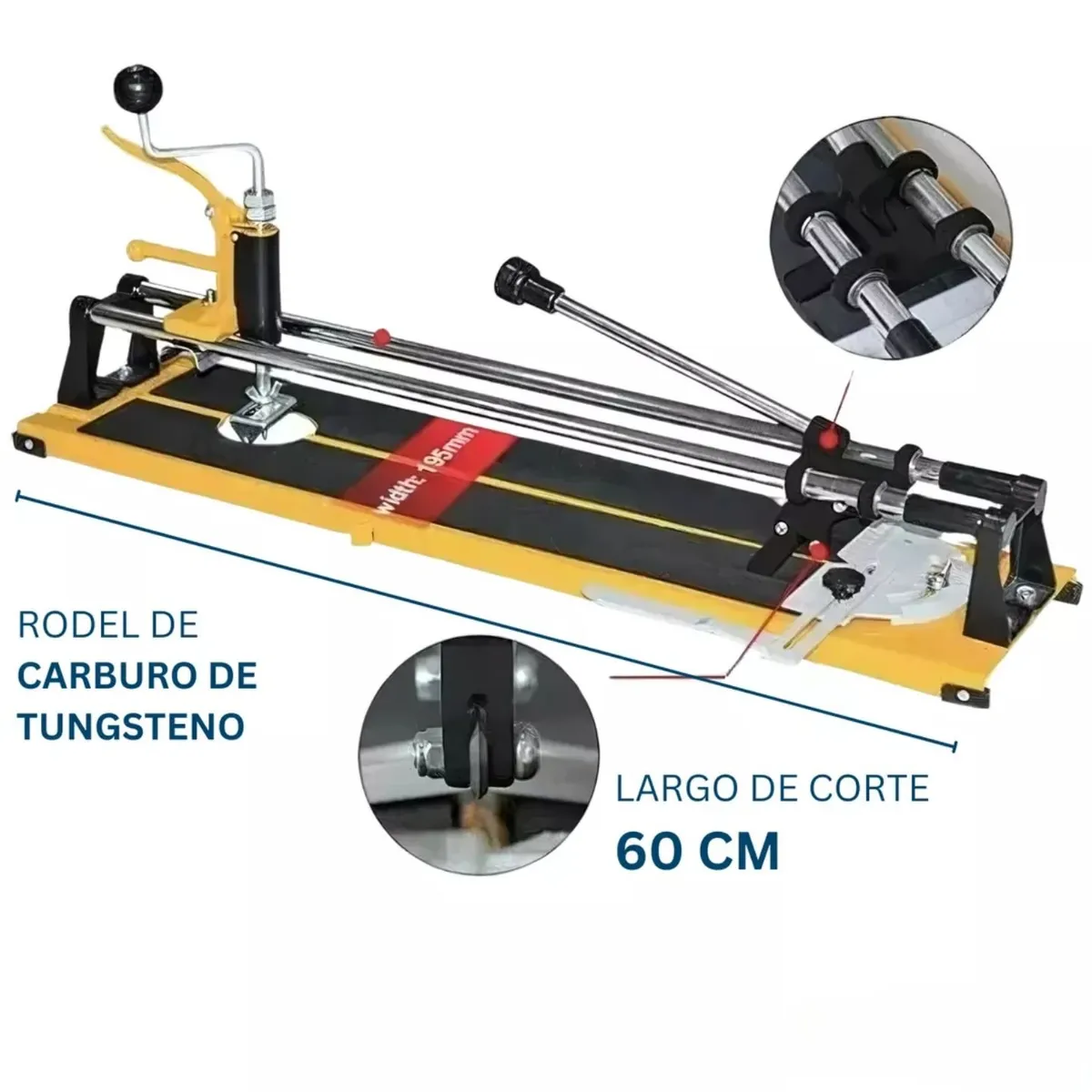 DICAS - Cortadora De Cerámica 60 Centímetros Corte Circular Jaque