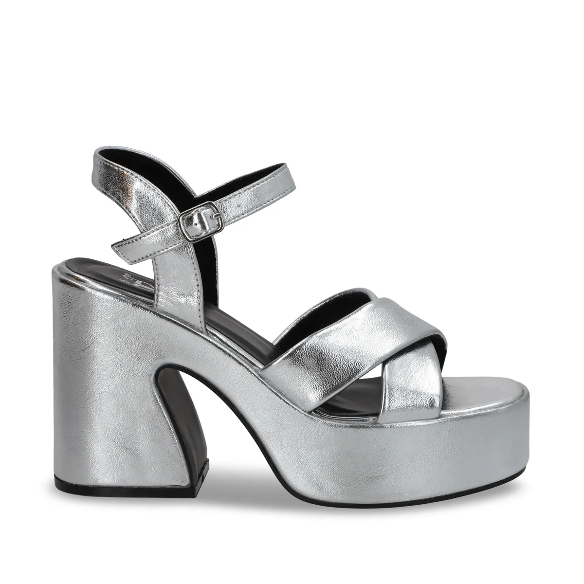 GOTTA - Sandalia Mujer Plateada Plataforma 45701 Gotta