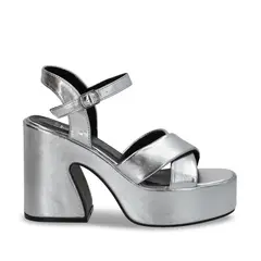 GOTTA - Sandalia Mujer Plateada Plataforma 45701