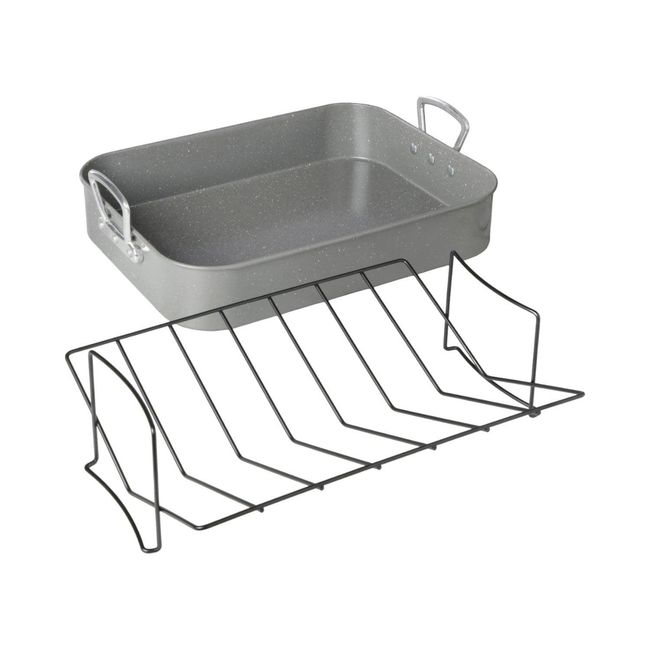 GIBSON HOME - Fuente c/ Mango-Rejilla para Asar Acero Carbono Gibson Home