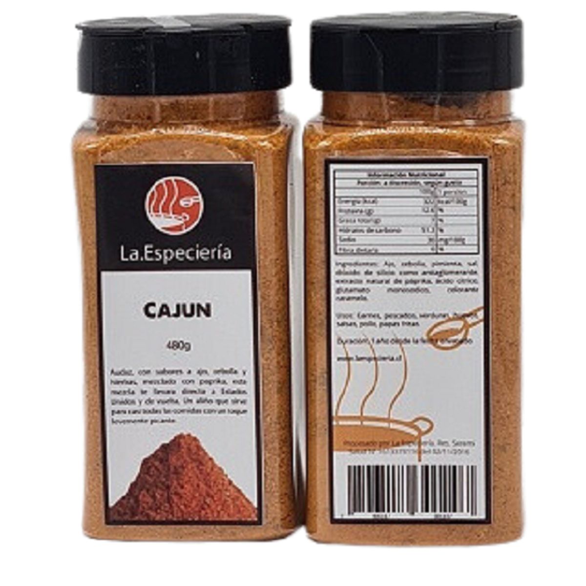 GENERICO - Cajún o Cajun Gourmet Sazonador Natural 480g La Especieria