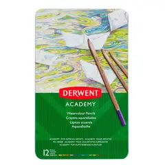 DERWENT - Lápices Acuarelables Set 12 unidades Academy