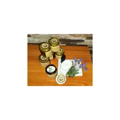 GENERICO - Vela de Soja en Pote de Vidrio Ámbar - Aroma a Lavanda